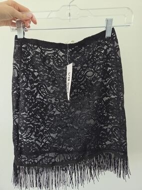 NWT 12th Tribe Lace Mini Skirt